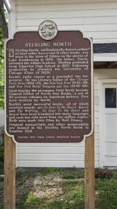 Sterling North house plaque